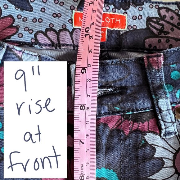 Modcloth Floral Skinny Jeans, ankle length, small - Picture 10 of 14